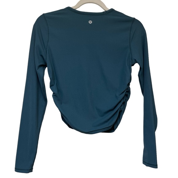lululemon athletica Tops - All It Takes Ribbed Nulu Long-Sleeve Shirt - Jasper Green - Size 6